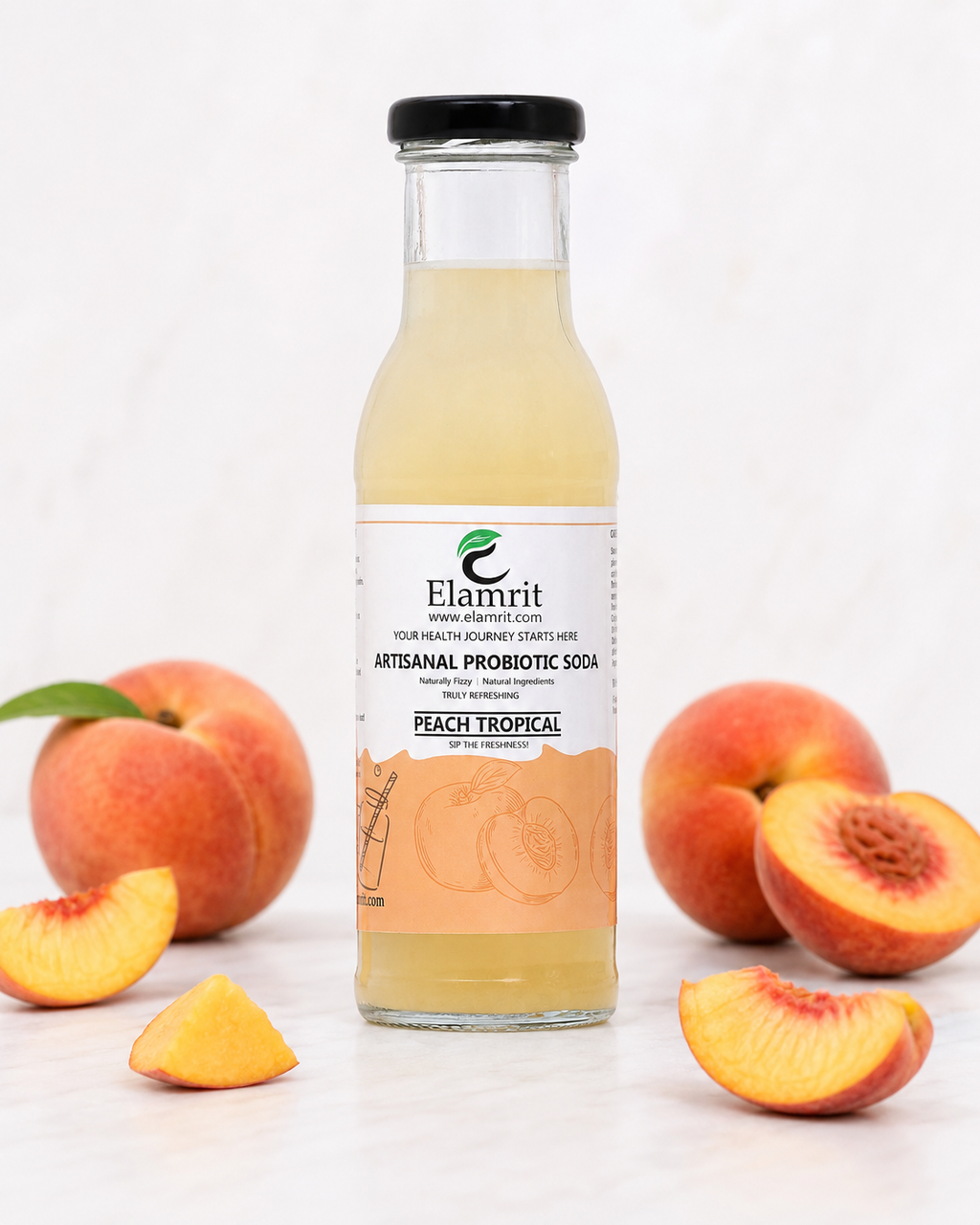 Artisanal Probiotic Soda – Peach Tropical