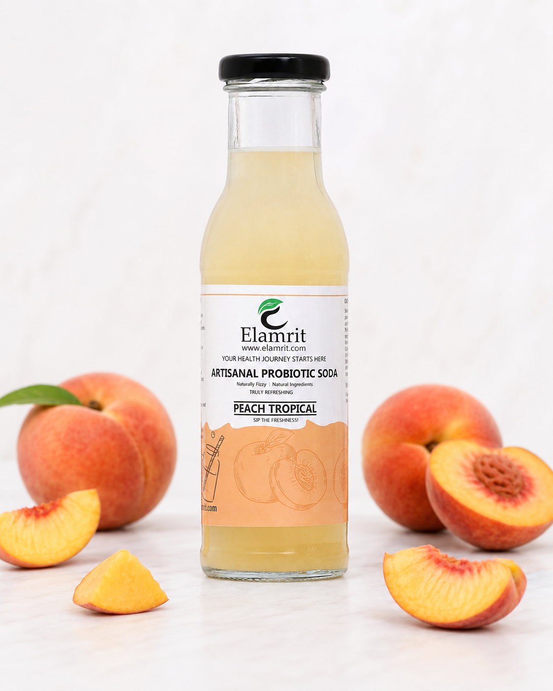 Artisanal Probiotic Soda – Peach Tropical