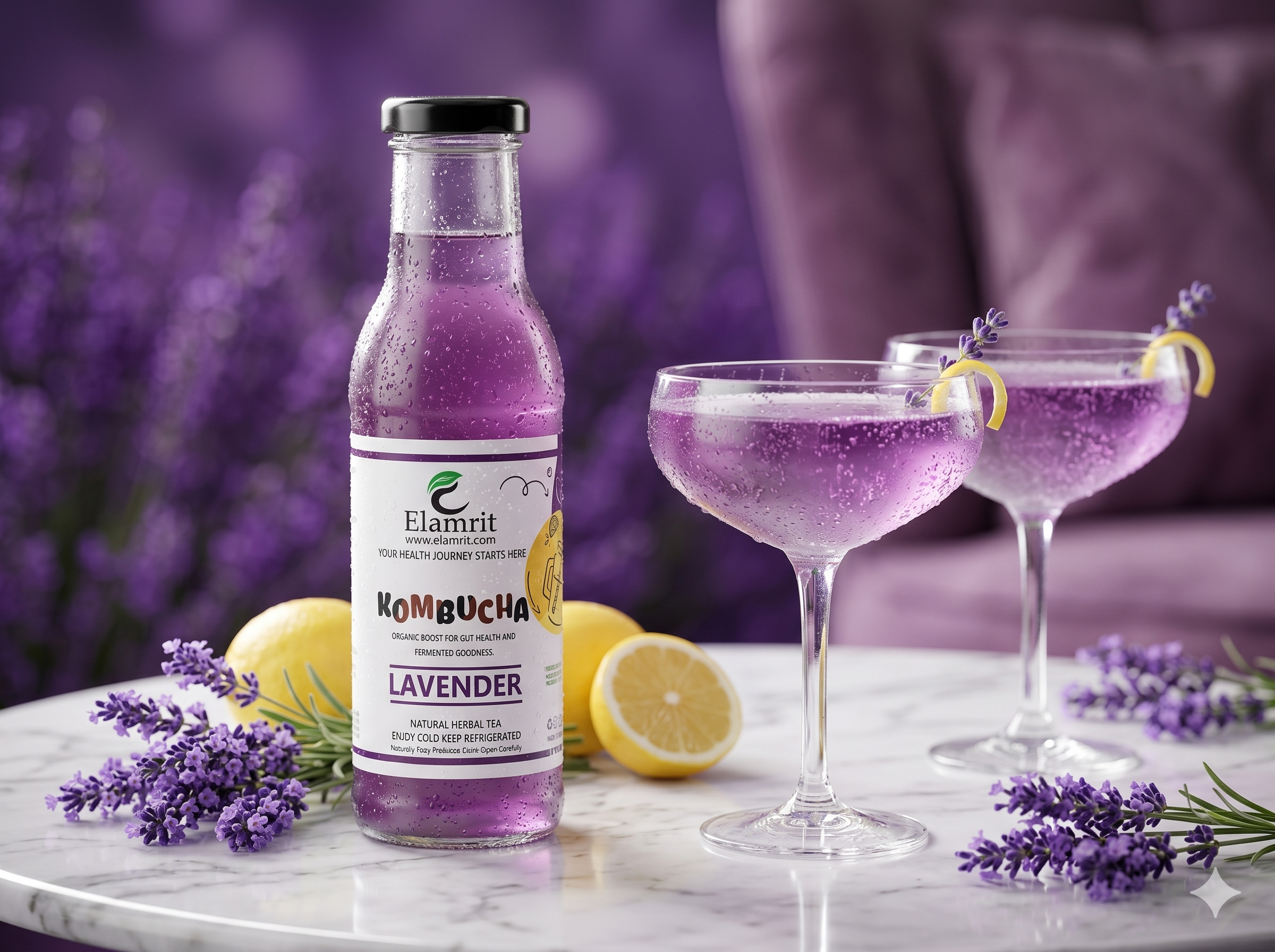 Lavender Kombucha