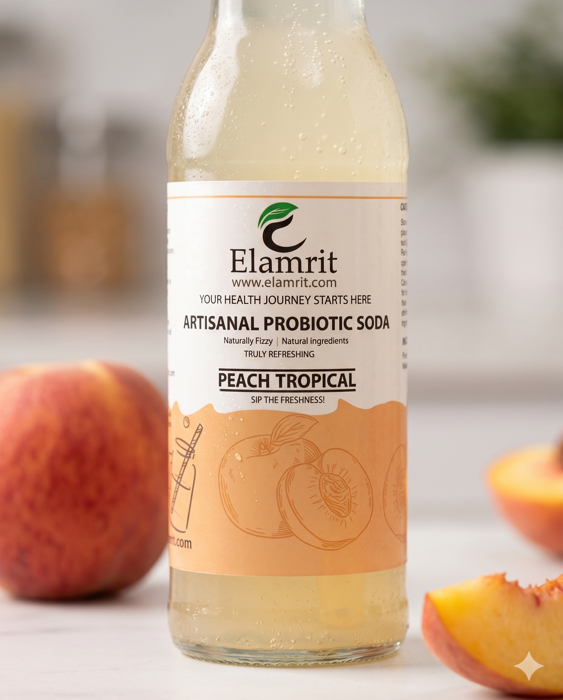Artisanal Probiotic Soda – Peach Tropical