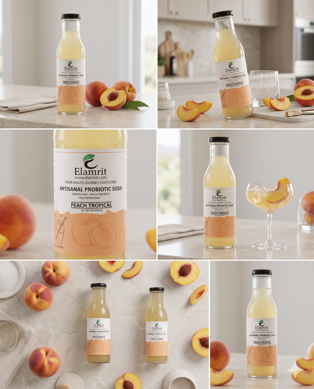Artisanal Probiotic Soda – Peach Tropical