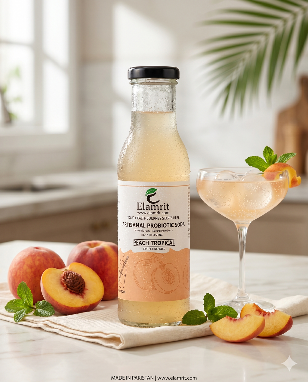 Artisanal Probiotic Soda – Peach Tropical