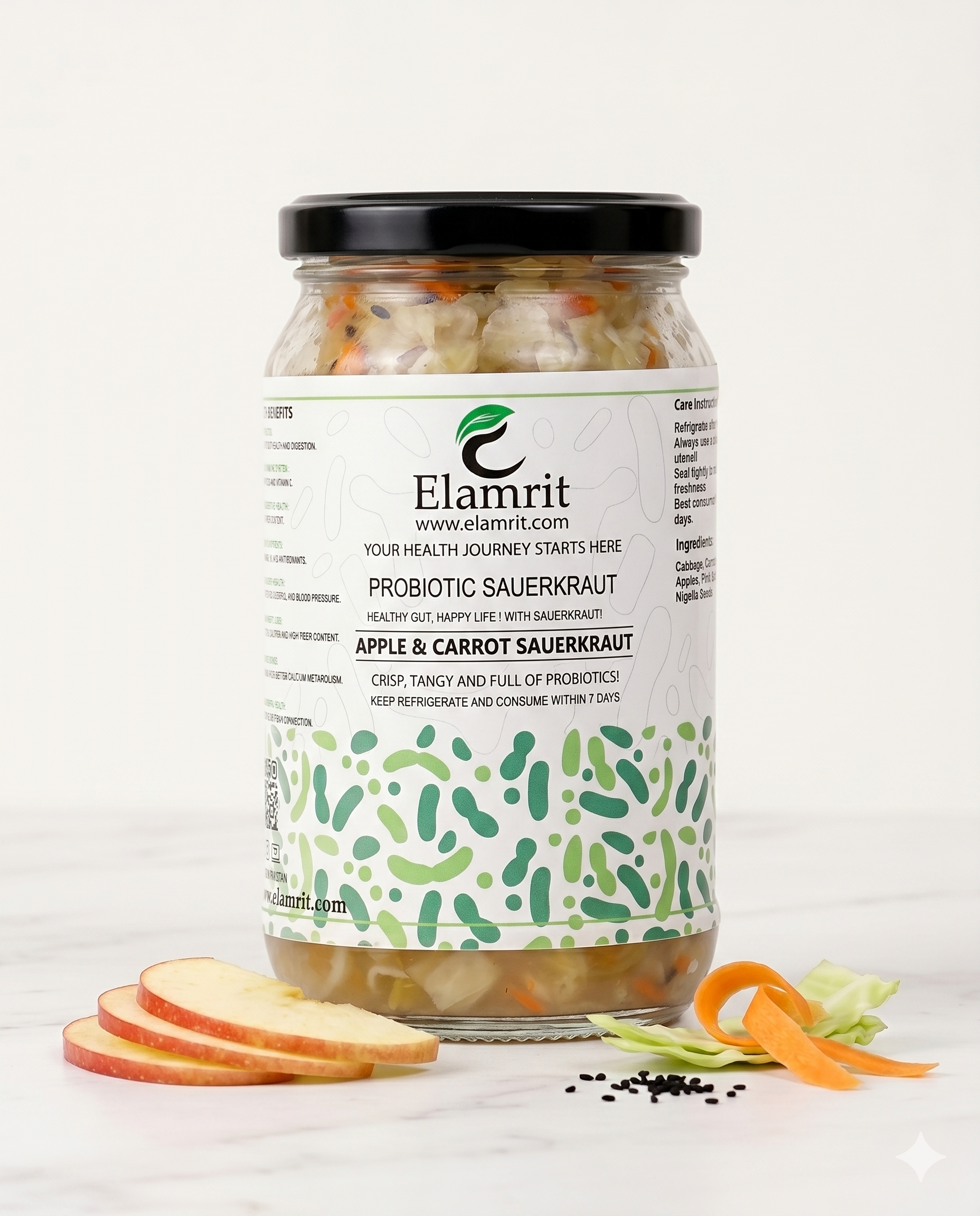Apple & Carrot Sauerkraut