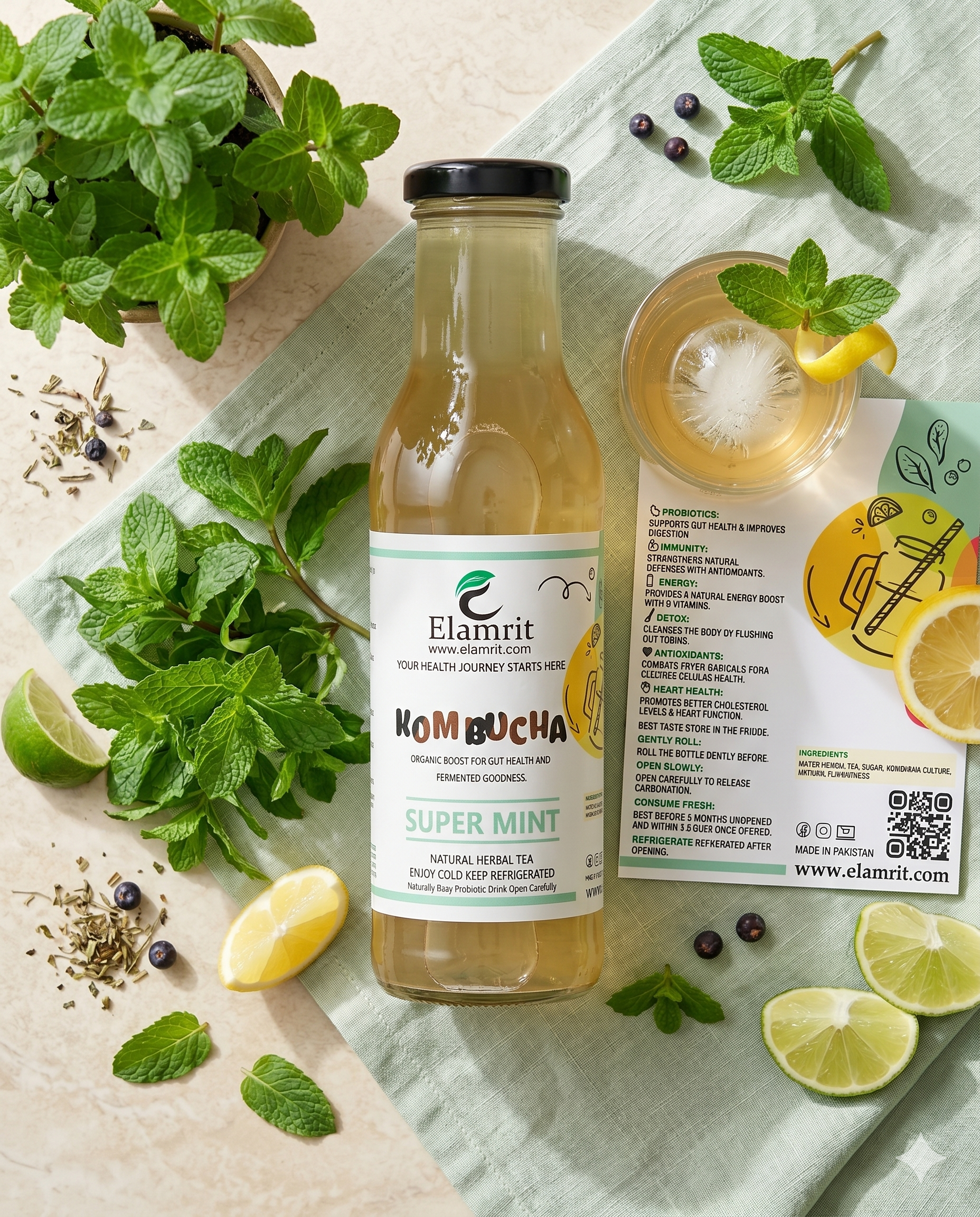 Super Mint Kombucha
