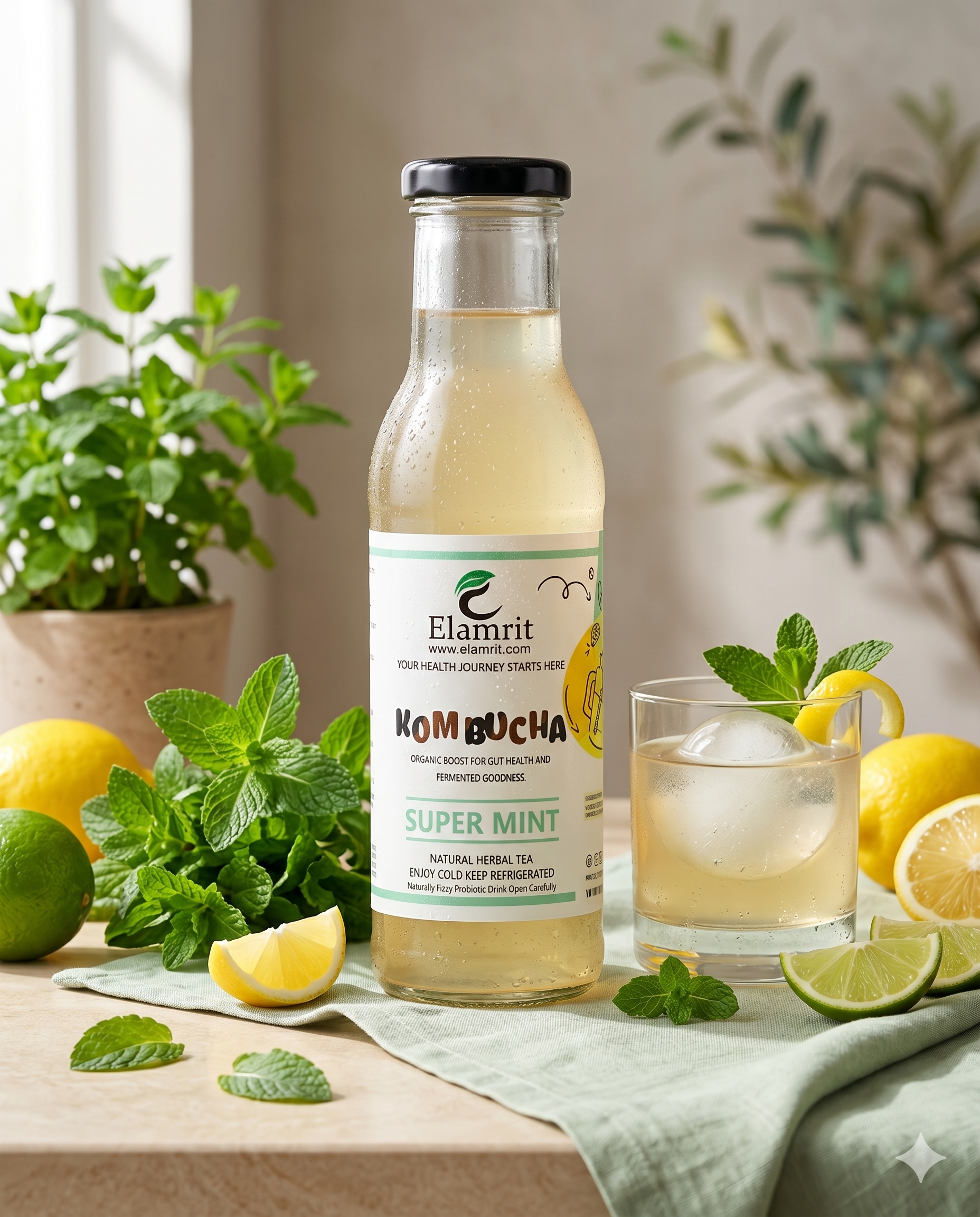 Super Mint Kombucha