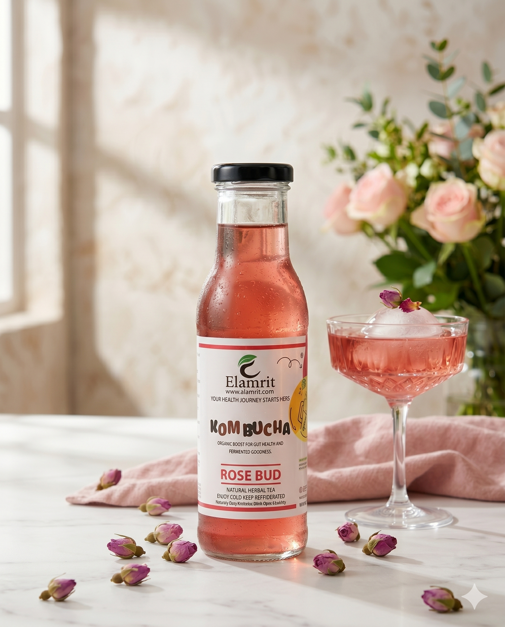 Rose Bud Kombucha