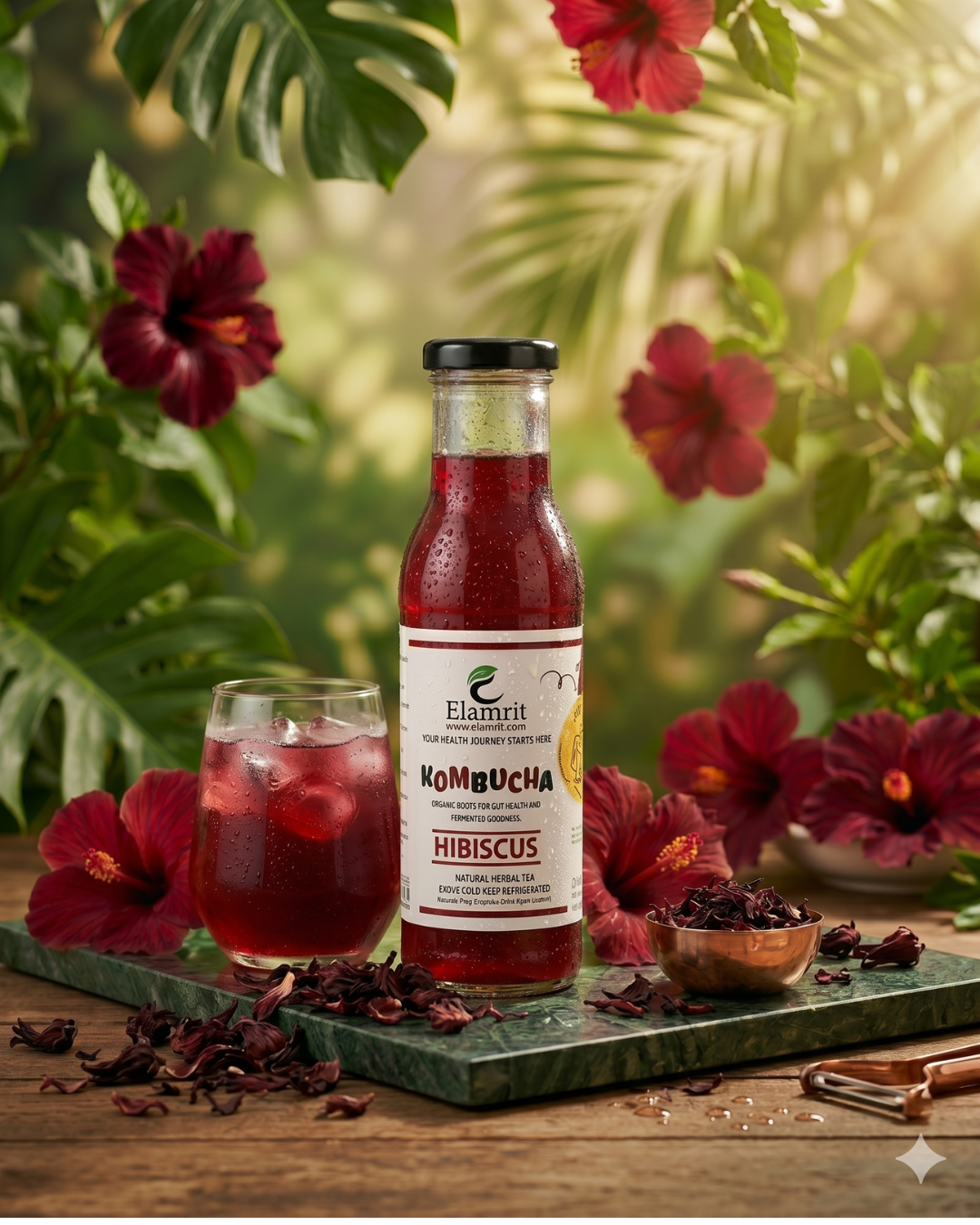 Hibiscus Kombucha