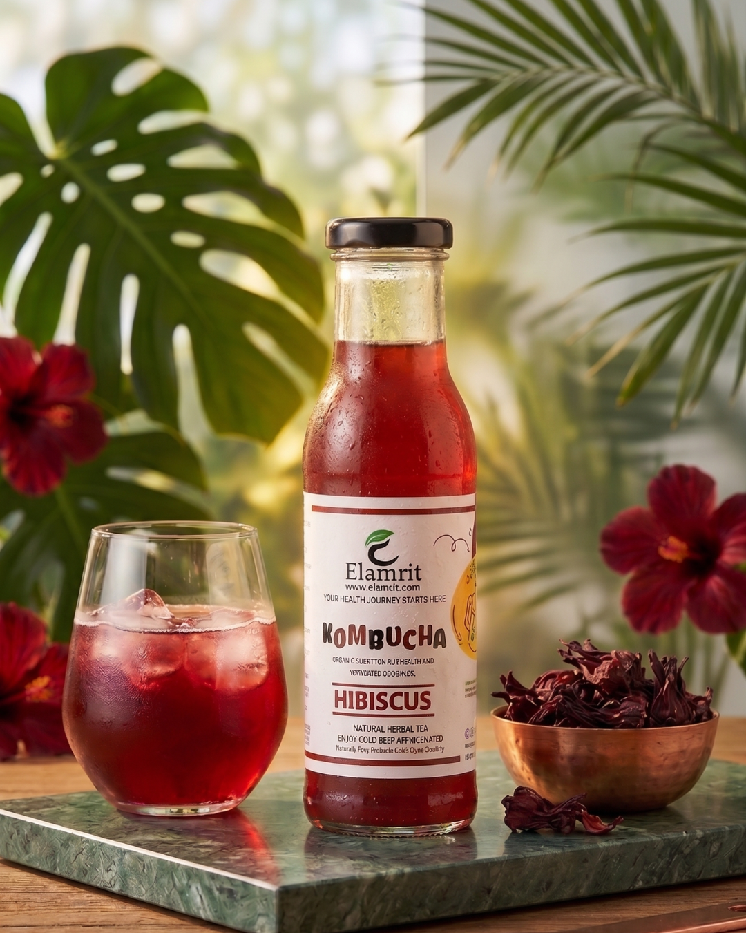 Hibiscus Kombucha